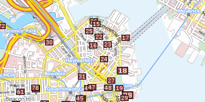 Christopher Columbus Park Boston Stadtplan