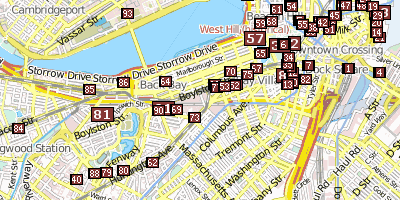 First Public School Boston Stadtplan