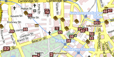 Stadtplan Massachusetts State House