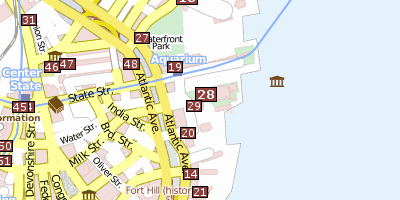 Stadtplan New England Aquarium Boston