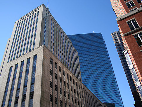  Fotografie Attraktion  von Boston Blick zum gläsernen John Hancock Hochhaus